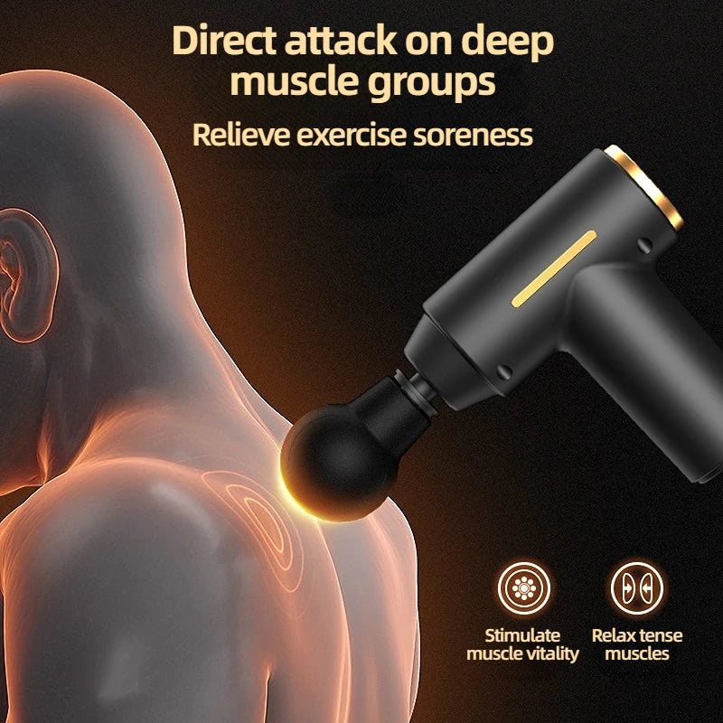 Portable Mini Muscle Massage Gun – Deep Tissue Percussion Massager