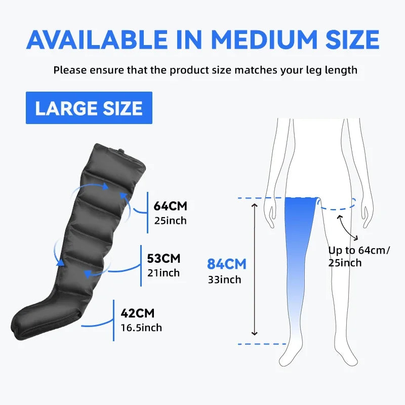 Full Leg Air Compression Massager with Remote Control